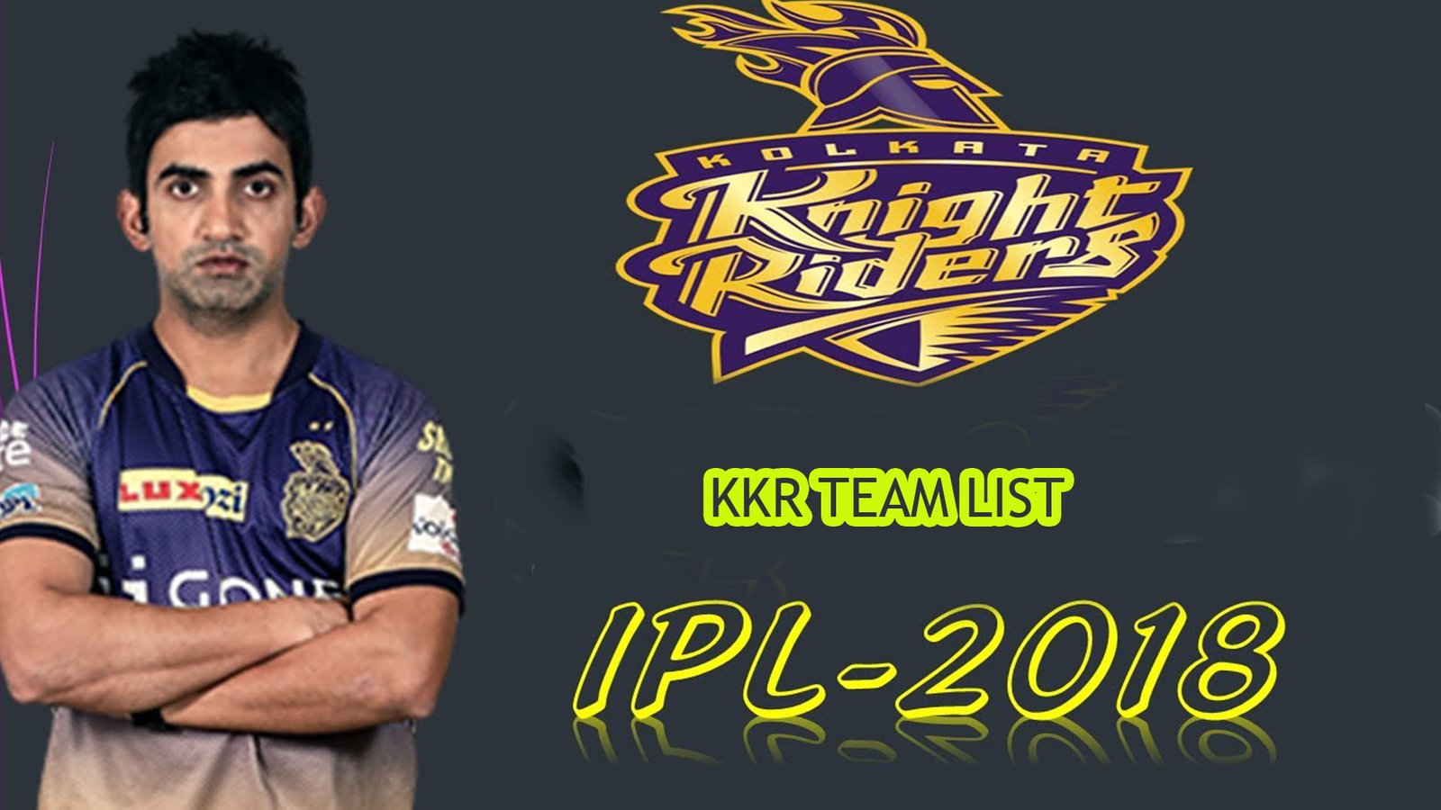 kkr team list 2018