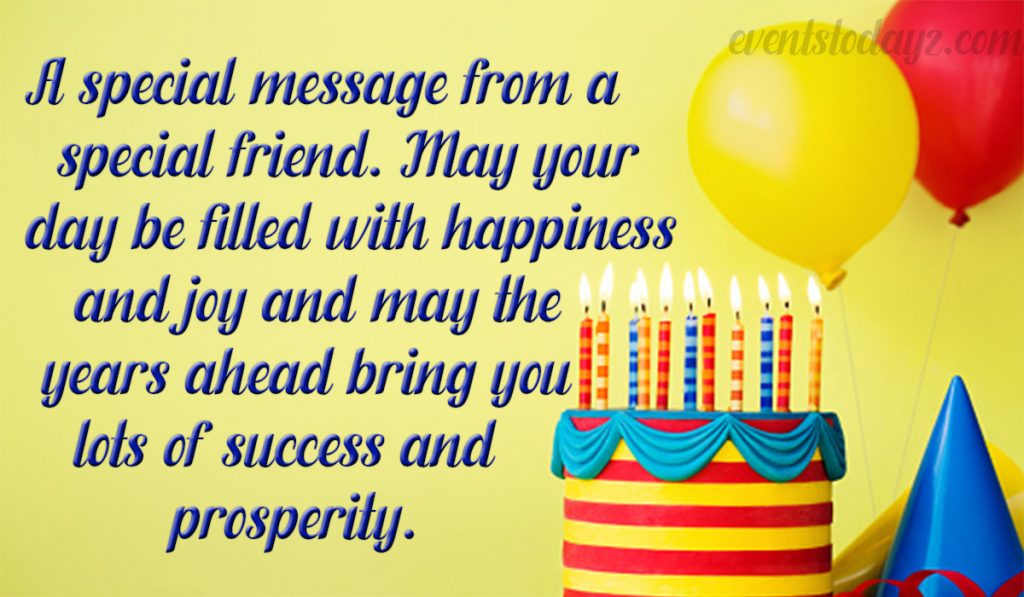 birthday message for friend image