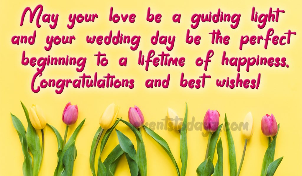 congratulations on yor wedding day