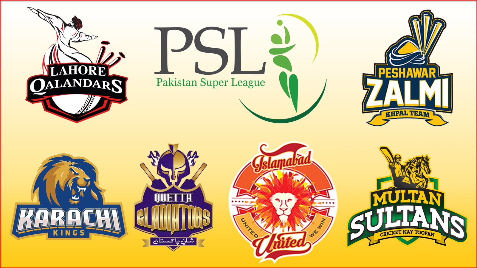 psl 2018 teams logo