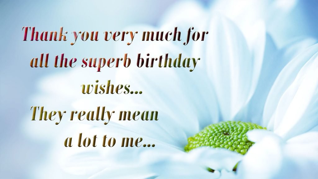 Birthday Wishes Reply Images Thanks for Birthday Wishes
