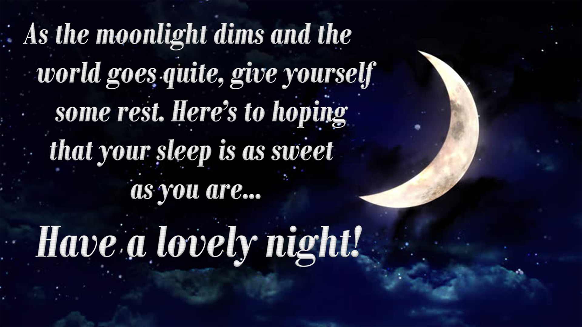good night message picture
