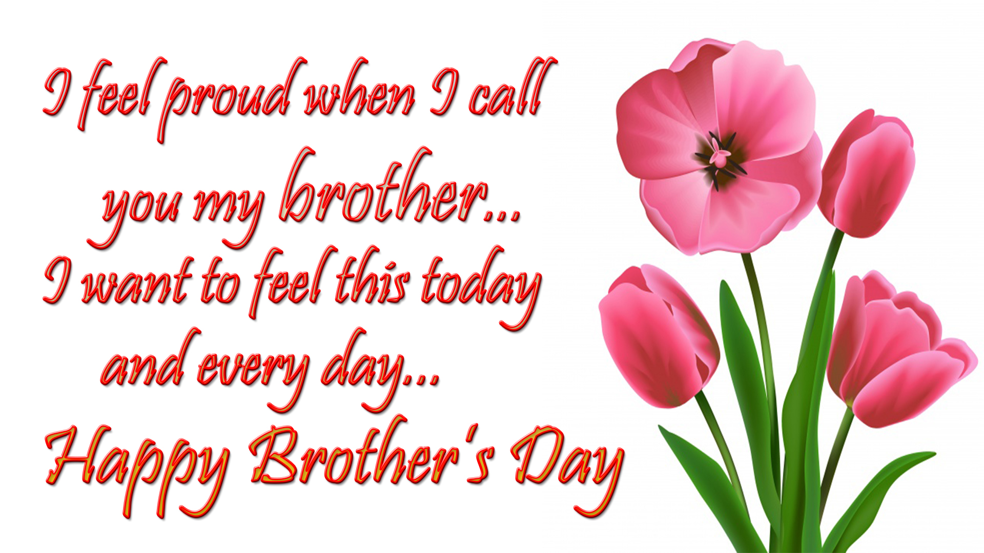 brother's day wishes 2018