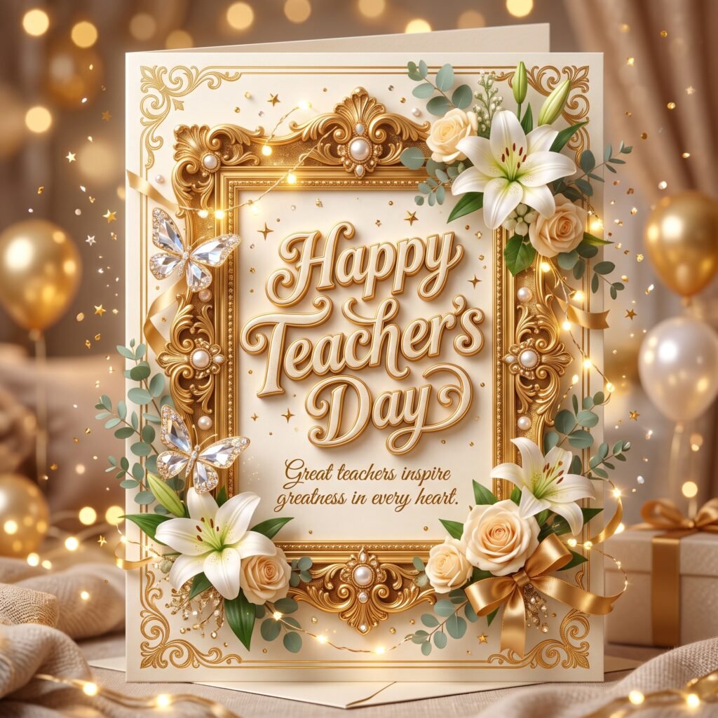 teachers day greetings card