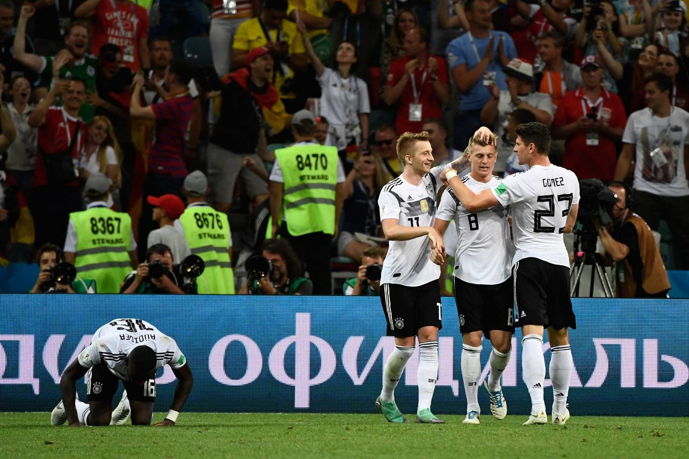Germany vs Sweden Goal Celebration Image