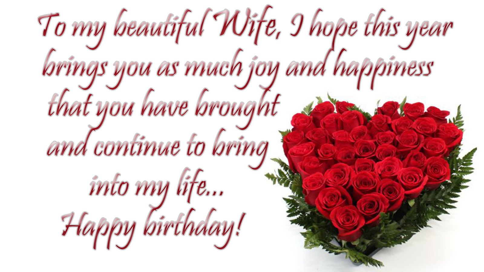 Happy Birthday Wishes & Messages For Wife With Images