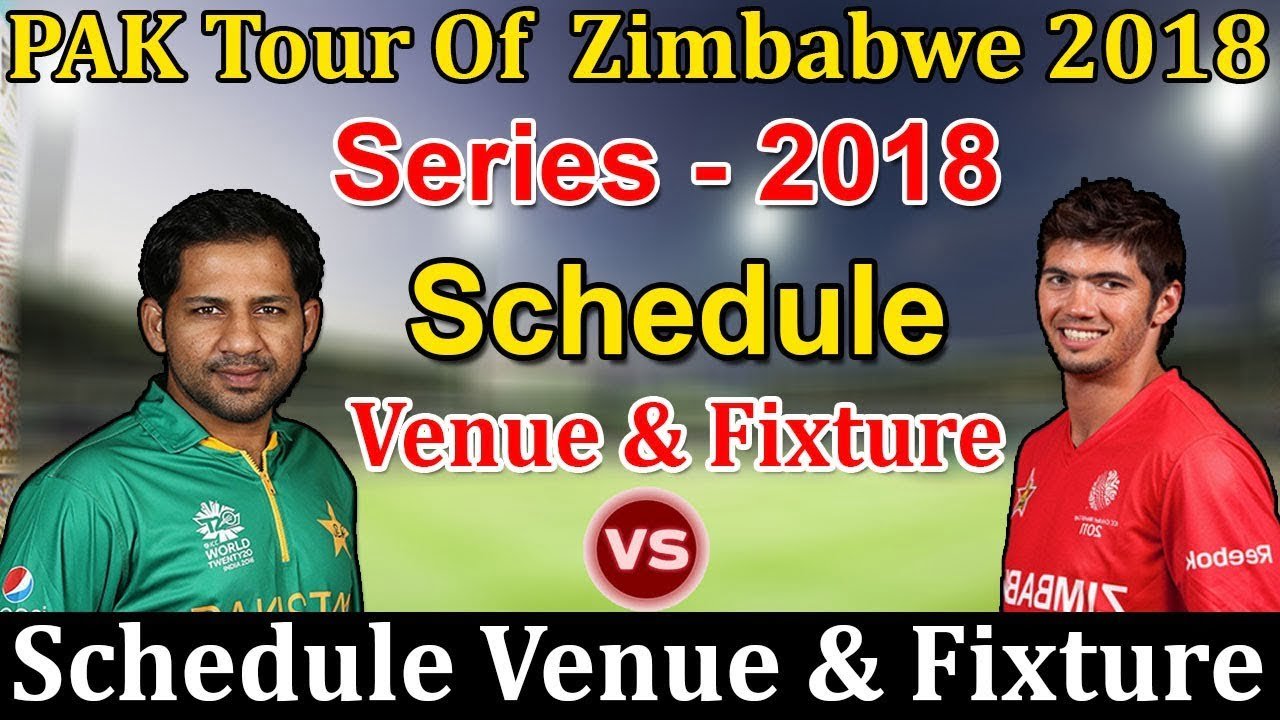 pak vs zim 2018 odi series schedule