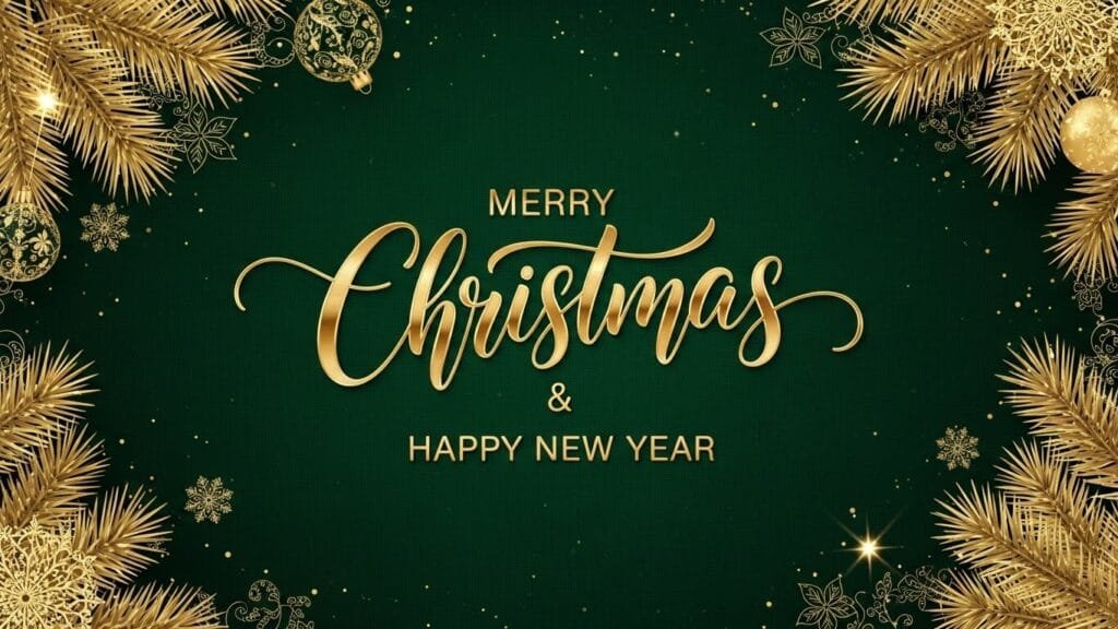 happy christmas and new year image