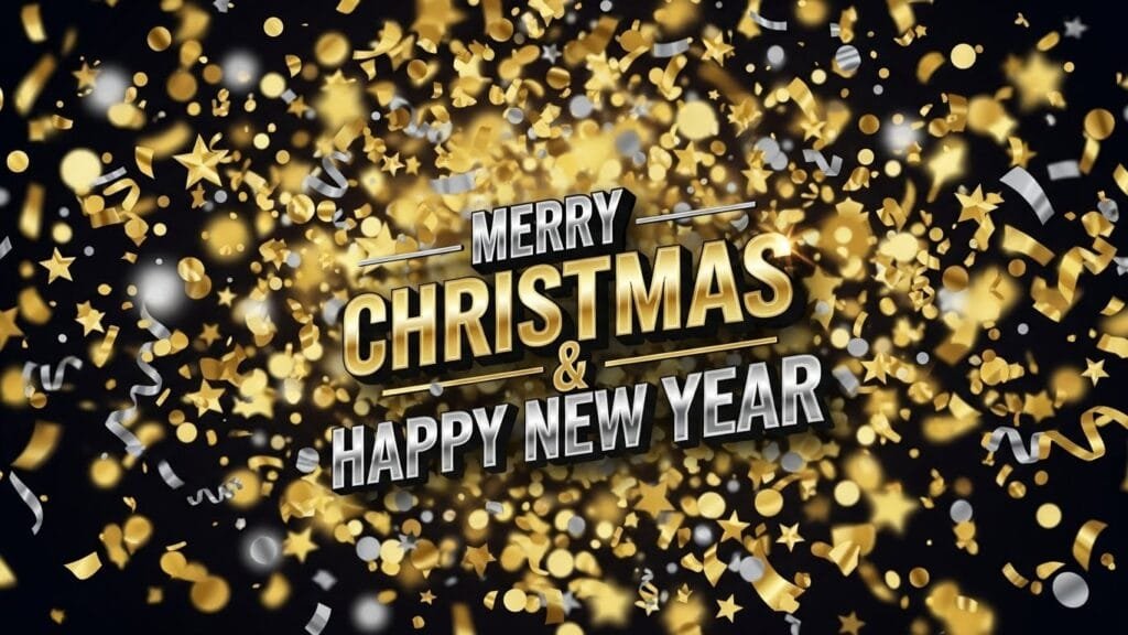 happy new year and merry christmas
