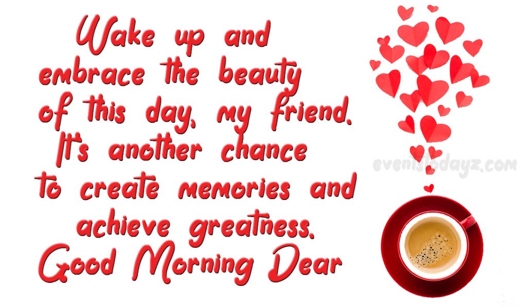 good morning dear friend image