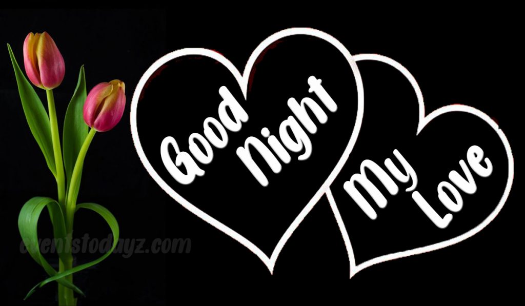 good night my love image