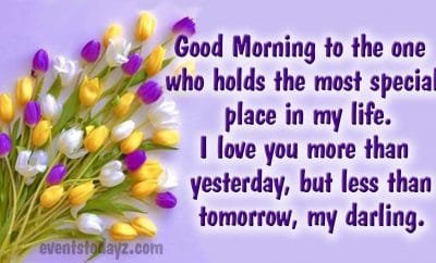 good morning darling image