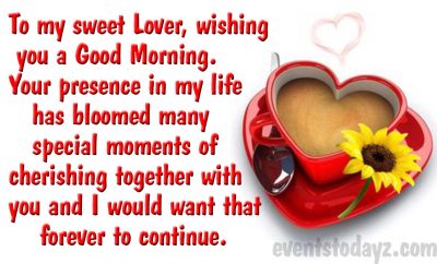 good morning wishes for love