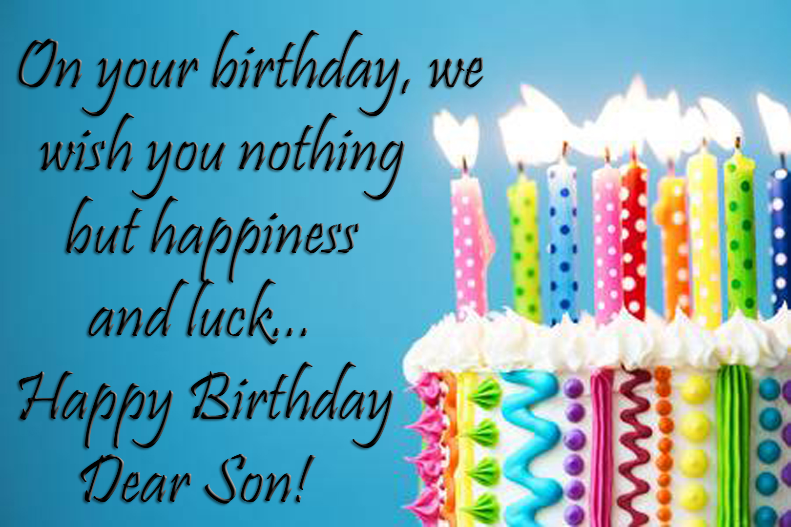 bday message for son