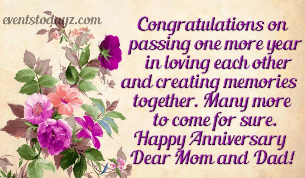 happy anniversary message for parents image