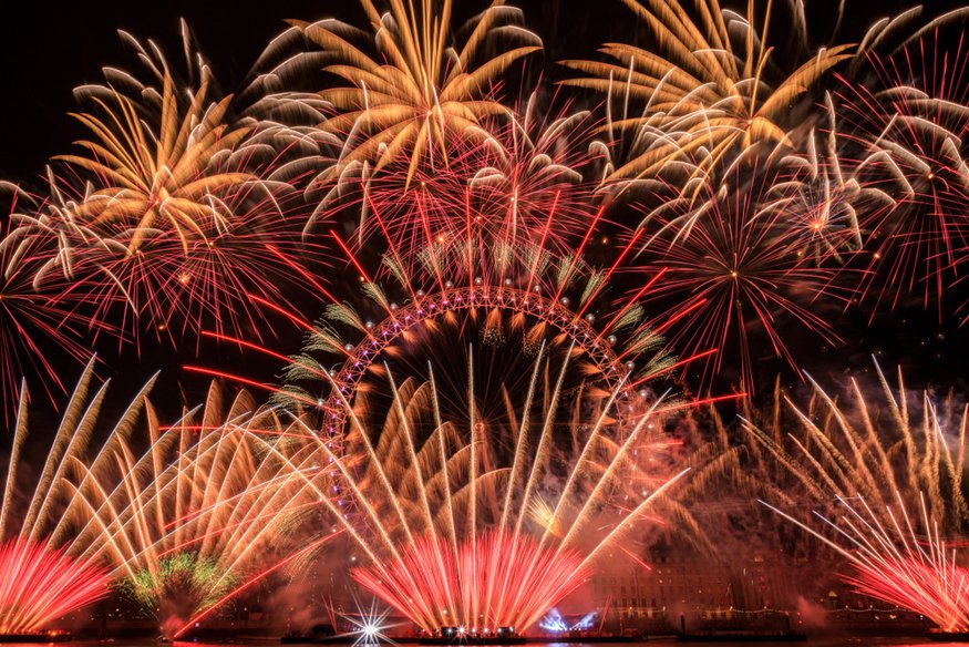 New Year fireworks HD
