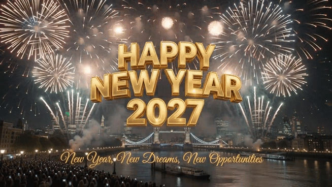 happy new year 2027 gif