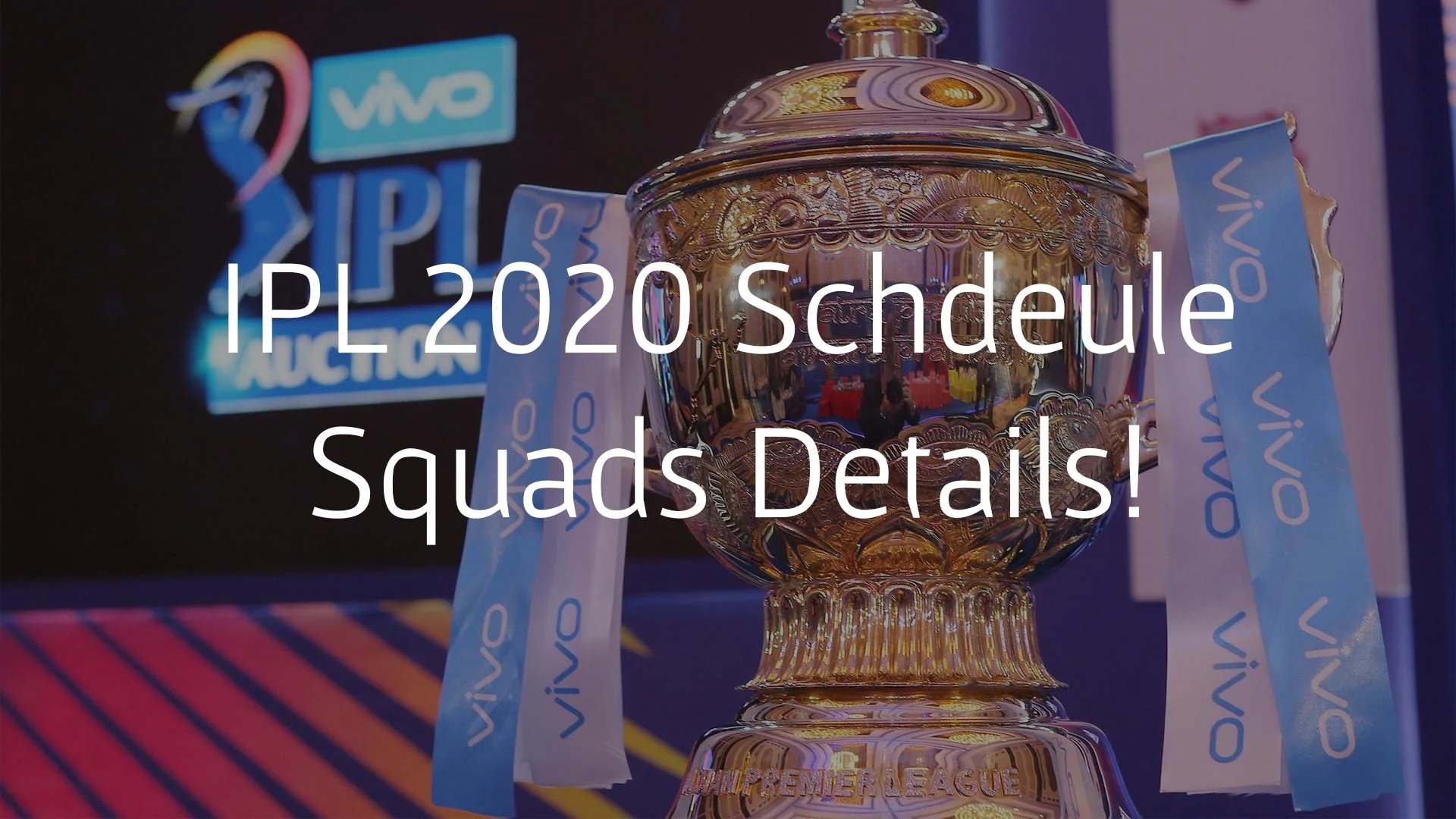 ipl 2020 schedule