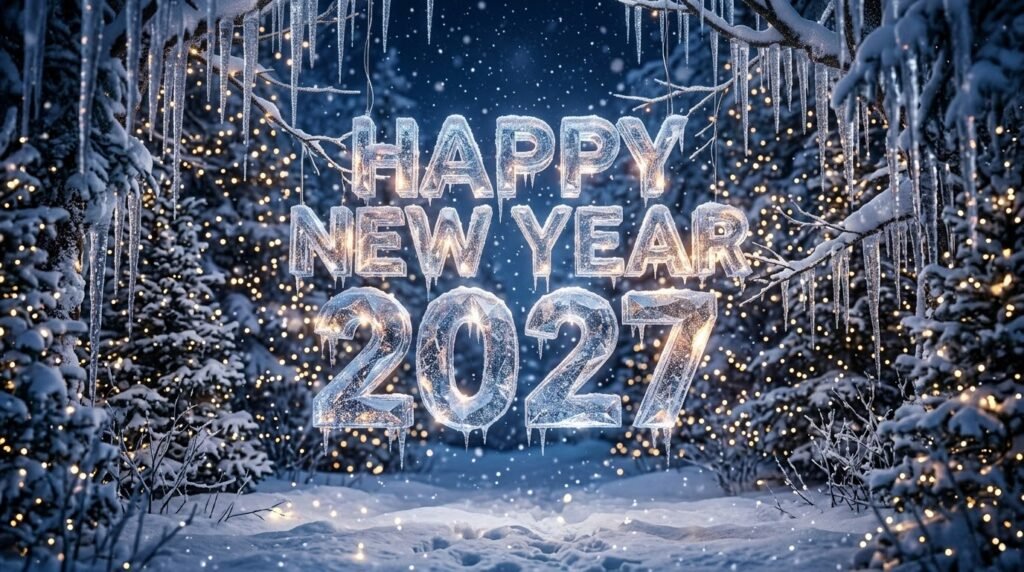 happy new year 2027 greeting card