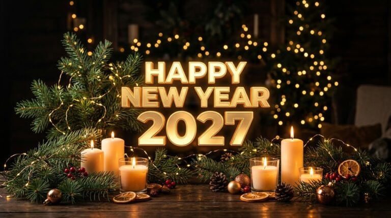 happy new year greeting card
