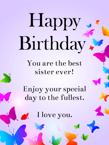 Happy Birthday Wishes For Sister