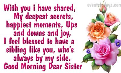good morning sister wishes