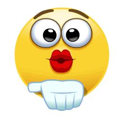 transparent kiss emoji gif