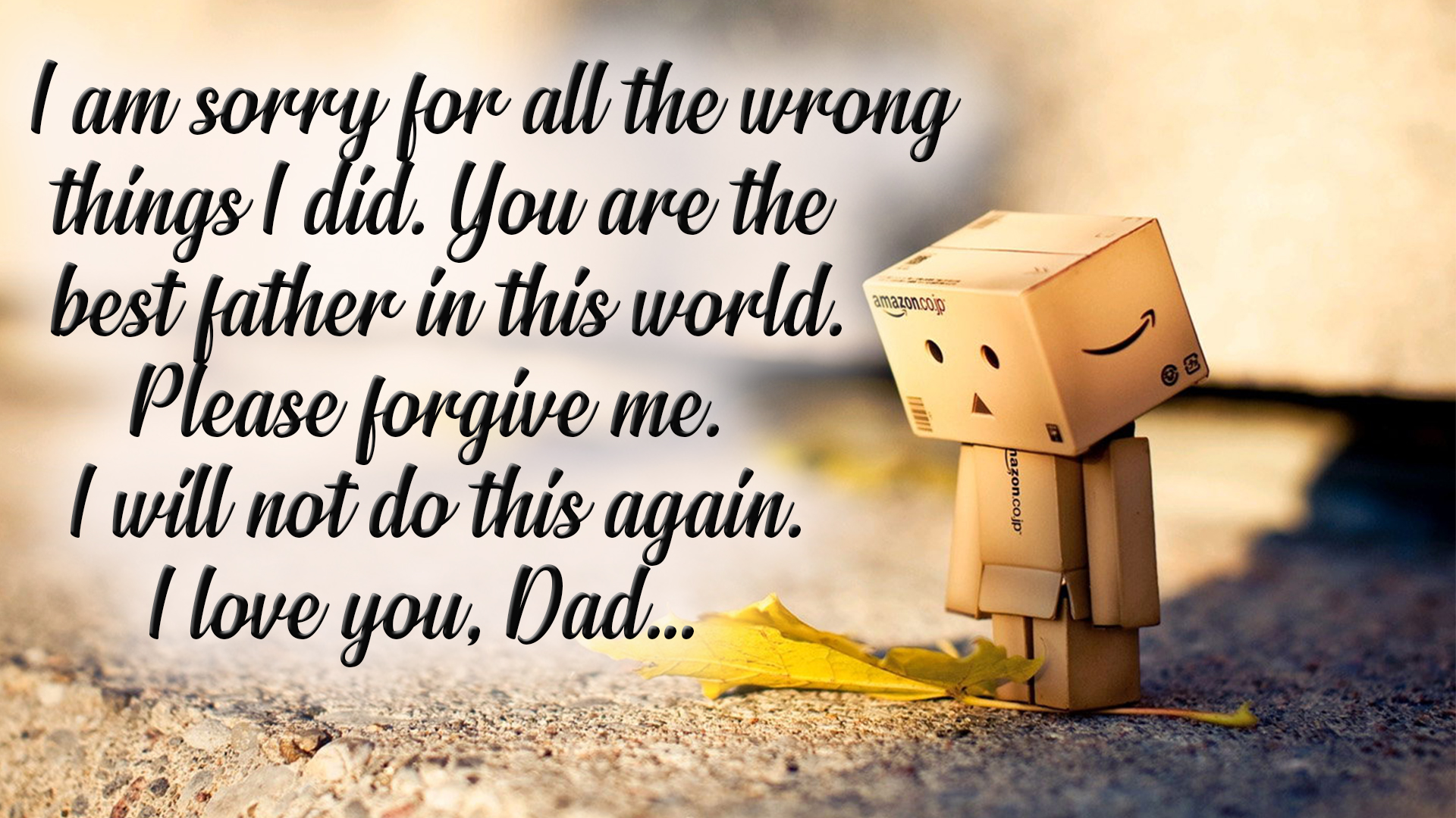 sorry messages for dad image