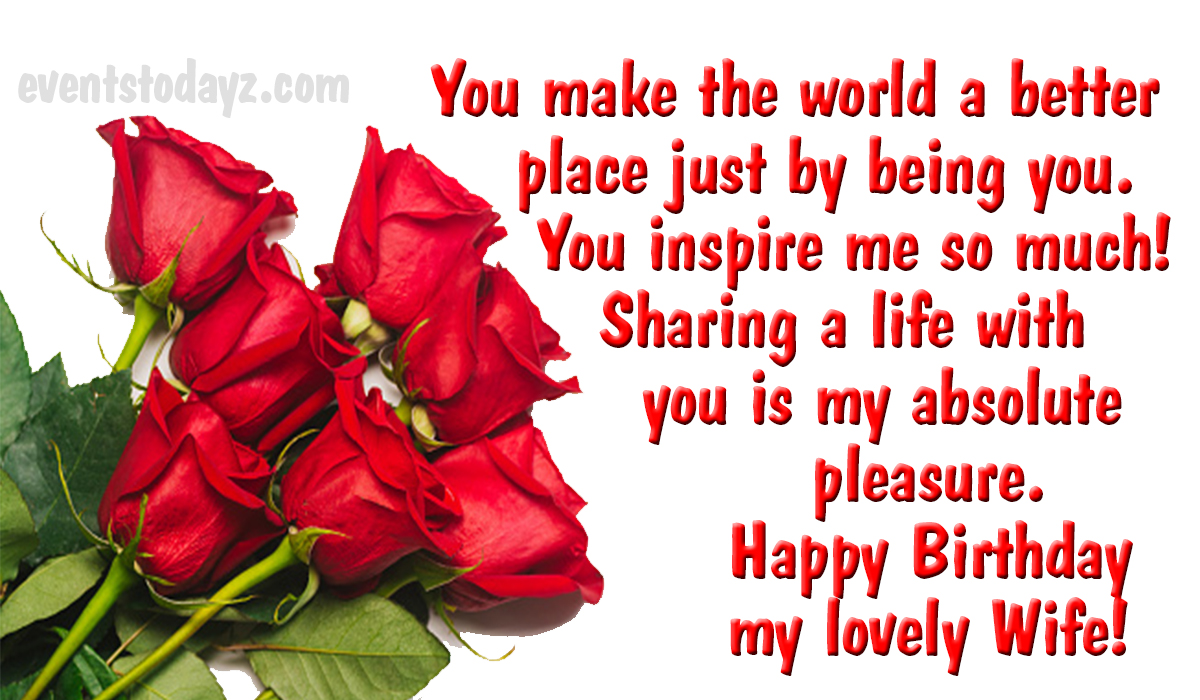 Happy Birthday Wishes & Messages For Wife With Images