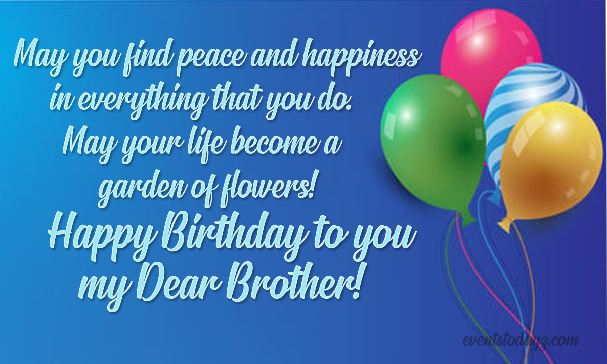 happy birthday wishes for brother image