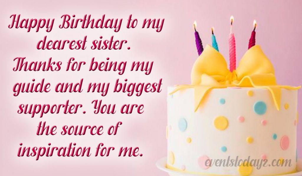 birthday wishes for sister image