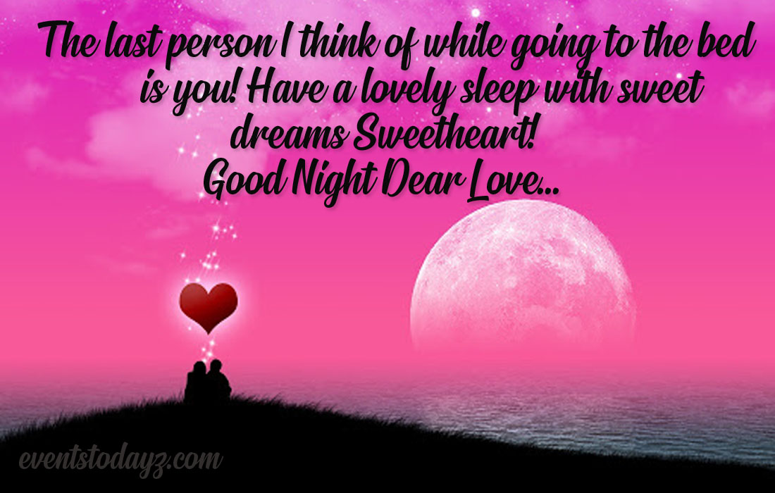 good night wishes love image