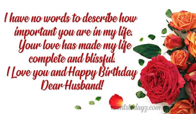 happy birthday wishes for husband image