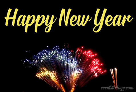 Happy New Year Fireworks GIF Animations | New Year Wishes