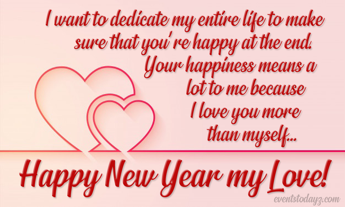 happy new year greetings for lover