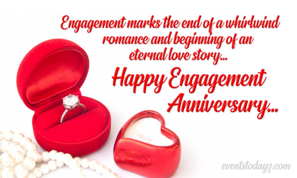 engagement anniversary message image