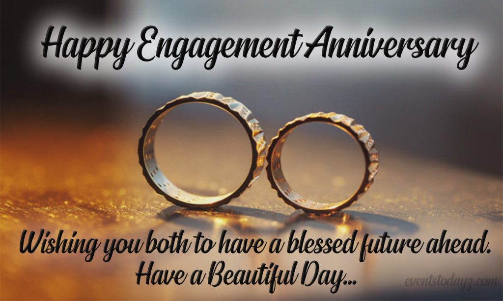 happy engagement anniversary image