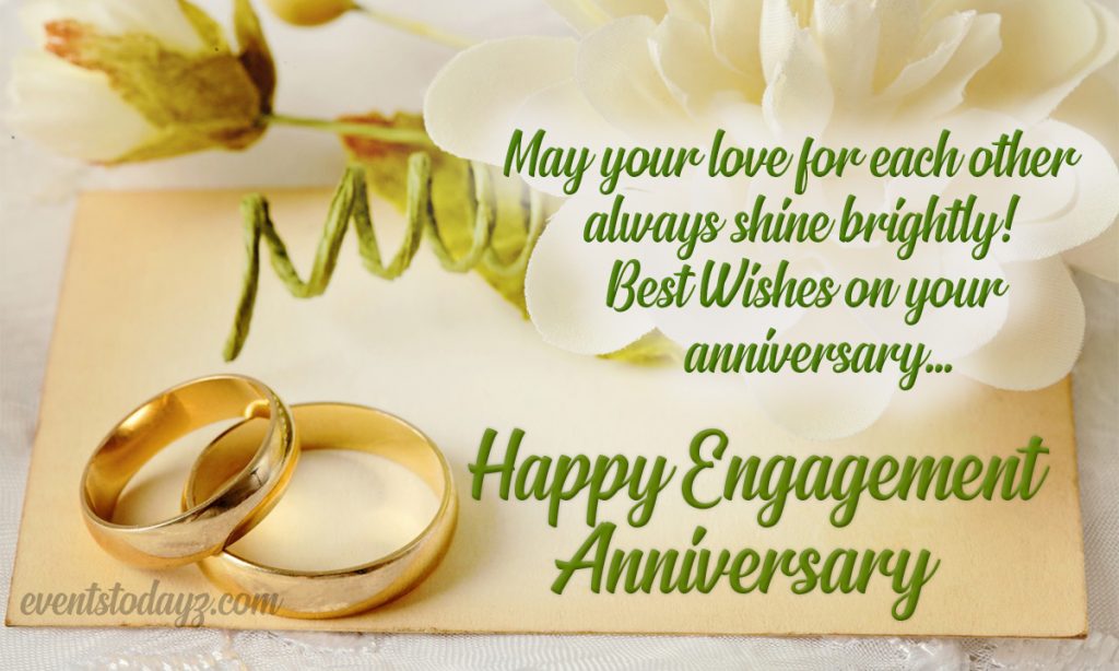 Happy Engagement Anniversary Wishes & Messages With Images