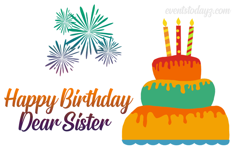 Happy Birthday Sister Gif Animations With Wishes Greetings