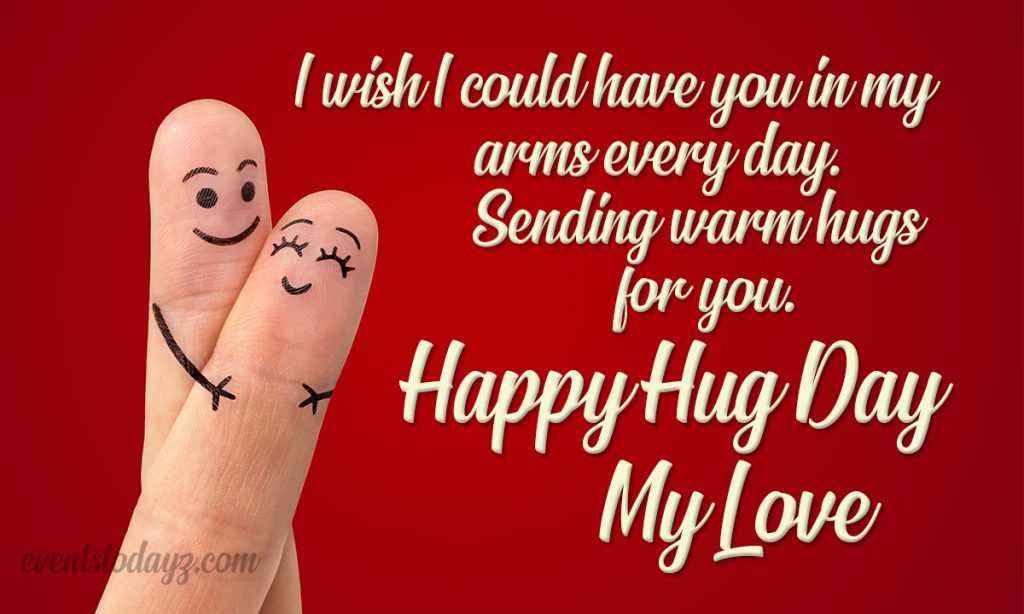 happy hug day dear