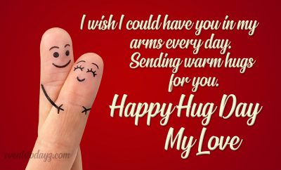 happy hug day dear