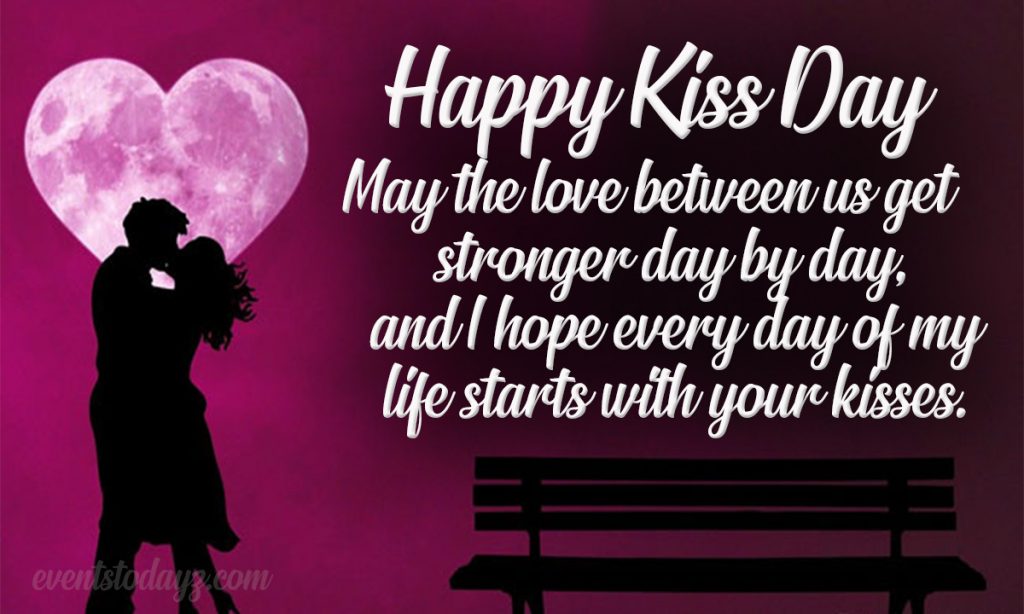 kiss day wishes image free