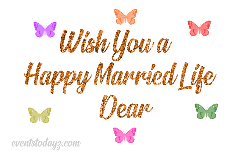 Happy Married Life GIF Animations With Wishes & Messages