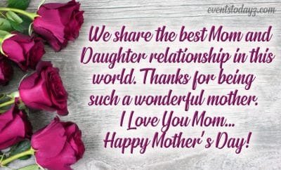 mothers day wishes from daughter image