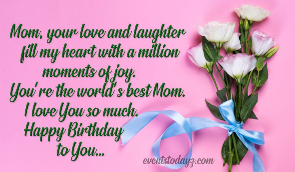 birthday message for mom image