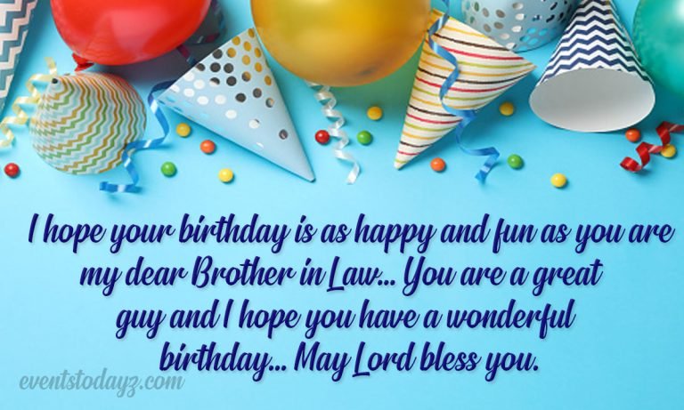 birthday wishes for brother in law