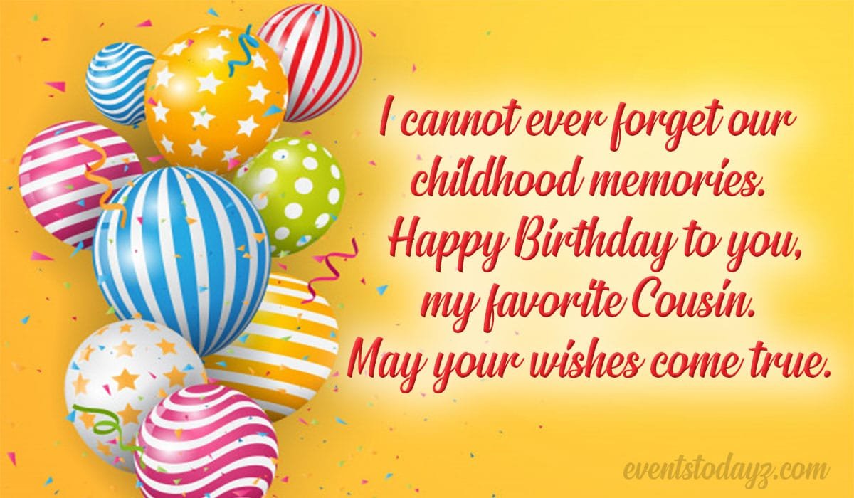 Descobrir 78+ imagem happy birthday messages for cousin - br ...