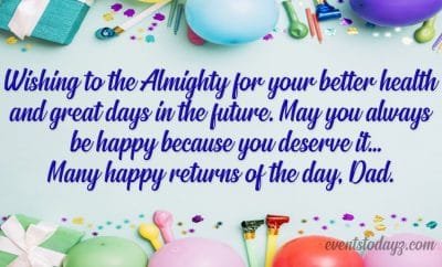 happy bday father wishes