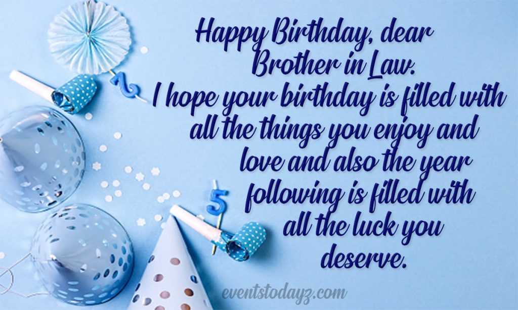happy birthday wishes brother in law
