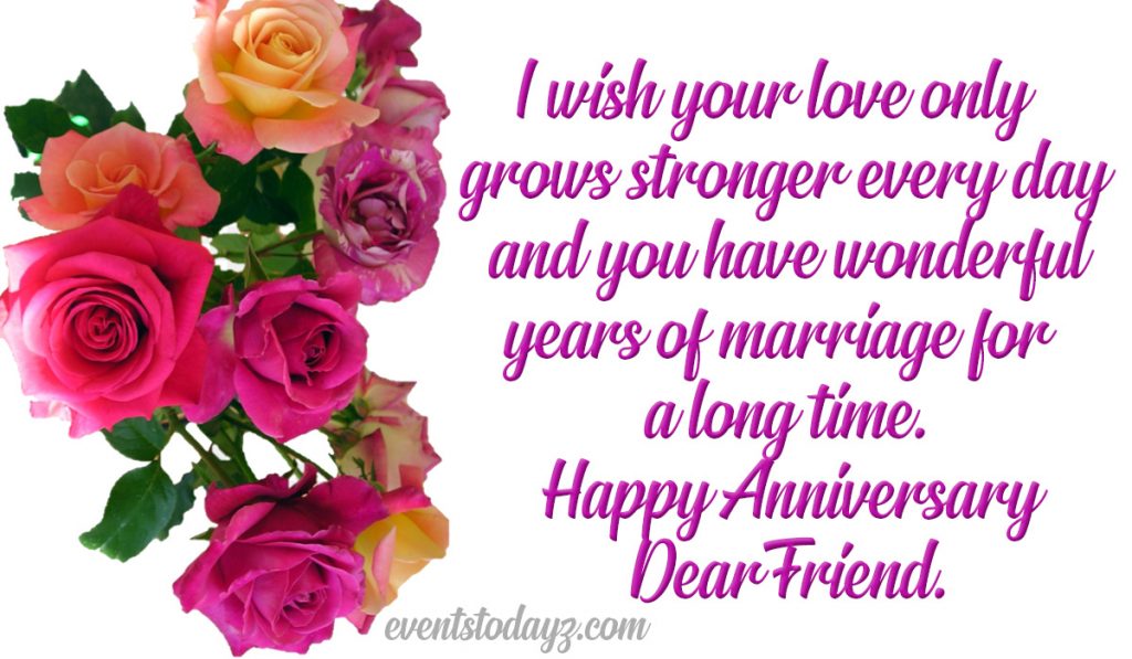 anniversary wishes for friend